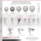 Service Caster 3.5 Inch Gray Polyurethane Swivel 3/8 Inch Threaded Stem Caster Set with Brake SCC-TS20S3514-PPUB-TLB-381615-4 - alternate 2